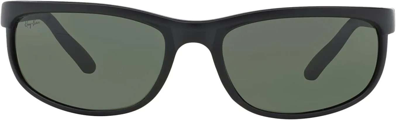 Ray-Ban RB2027 PREDATOR 2 Rectangle Sunglasses   VISIOVA Accessories Bundle Kit - High Bridge Fit - Retro Sunglasses