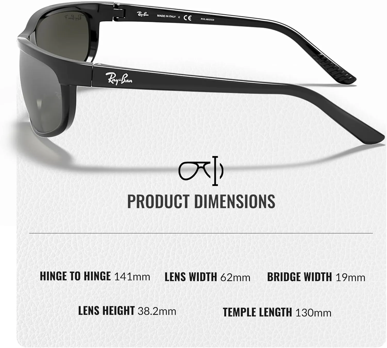 Ray-Ban RB2027 PREDATOR 2 Rectangle Sunglasses With Eyewear Kit Bundle - High Bridge Fit - Retro Sunglasses