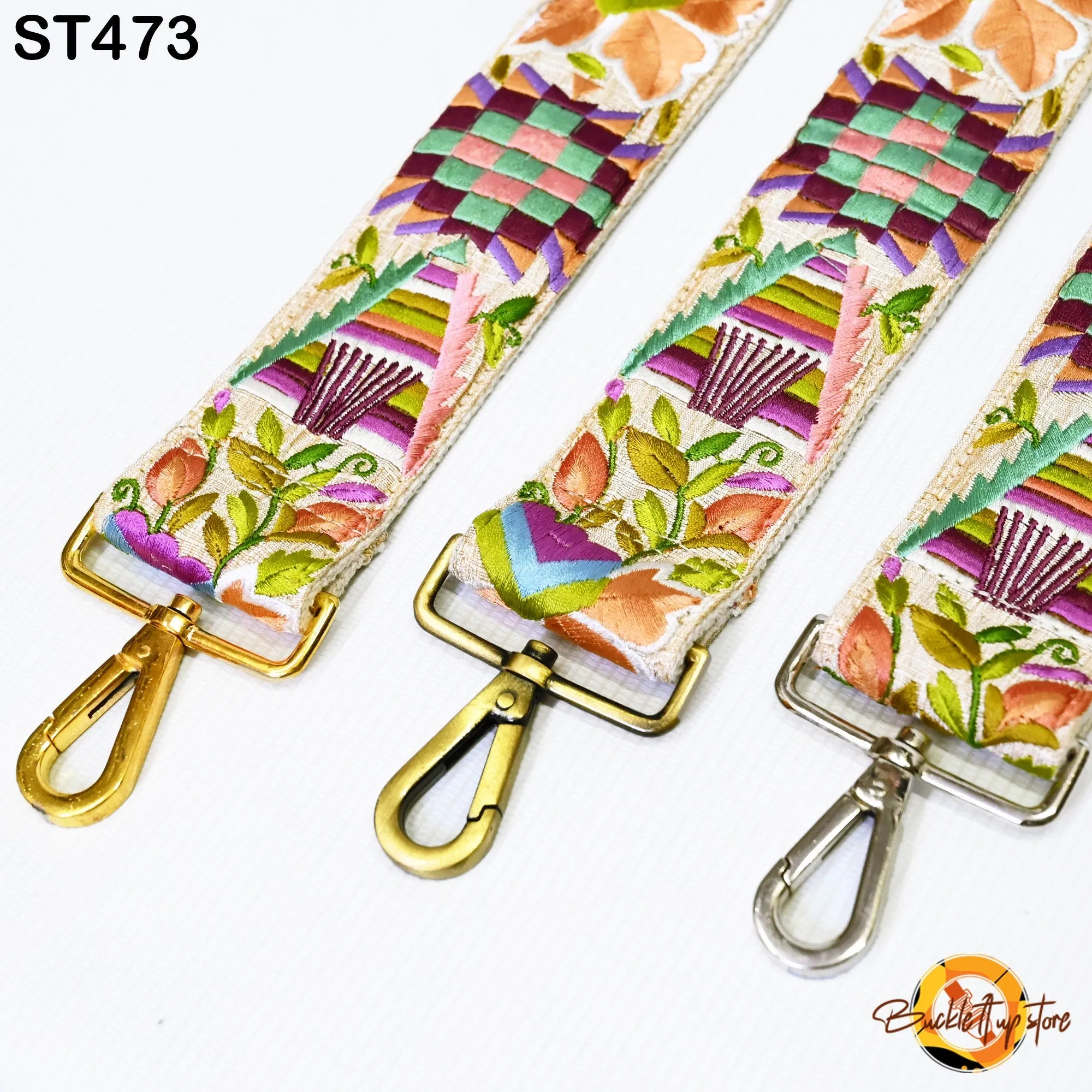 Replacement Strap Gift Girlfriend Floral Embroidery Crossbody Strap for Sling Bag Embroidered Boho Purse Strap Guitar Strap Handbag Strap