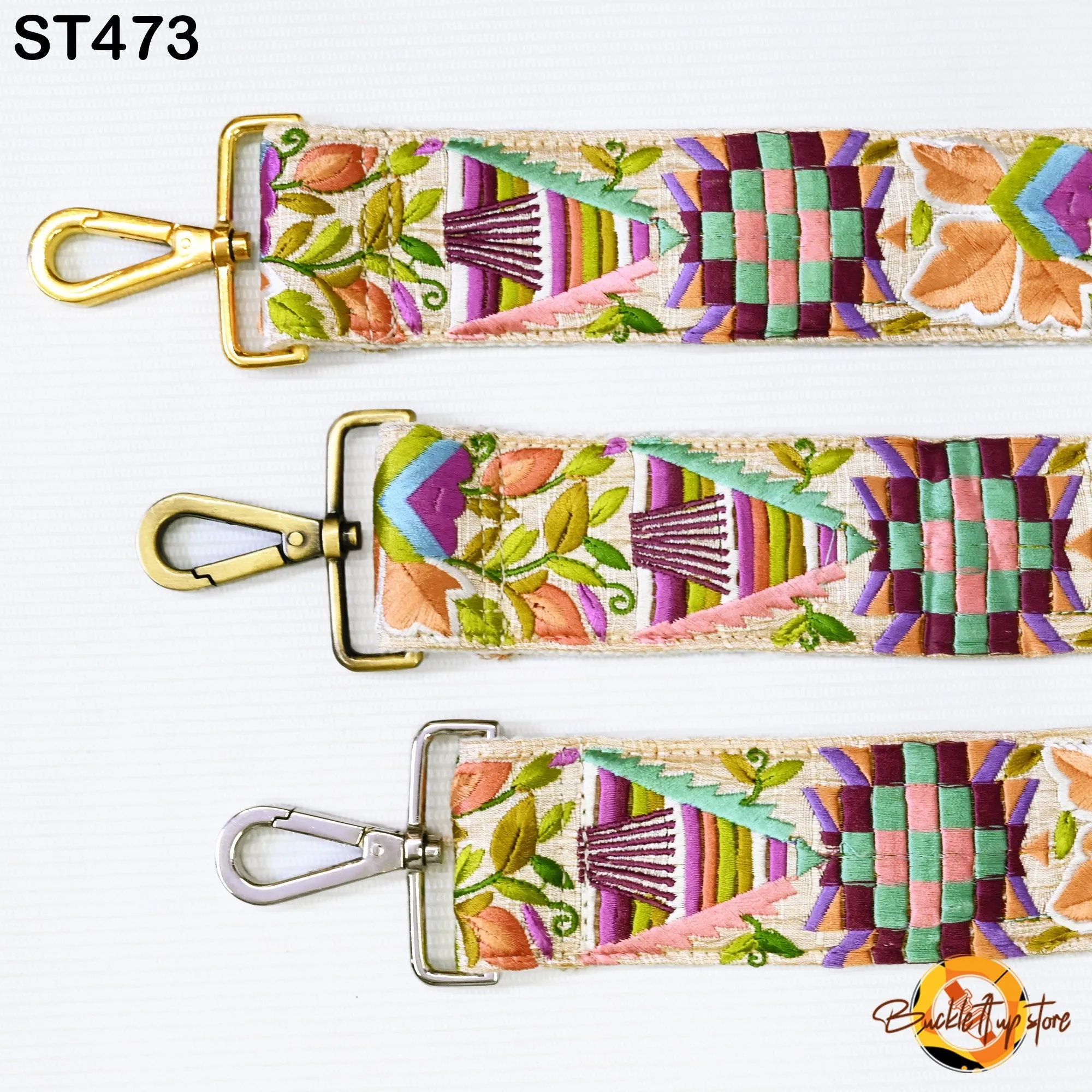 Replacement Strap Gift Girlfriend Floral Embroidery Crossbody Strap for Sling Bag Embroidered Boho Purse Strap Guitar Strap Handbag Strap