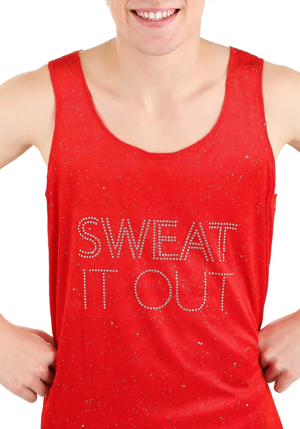 Richard Simmons Costume for Adults, Fitness Guru Outfit, Retro Workout Instructor Costume for Halloween Cosplay