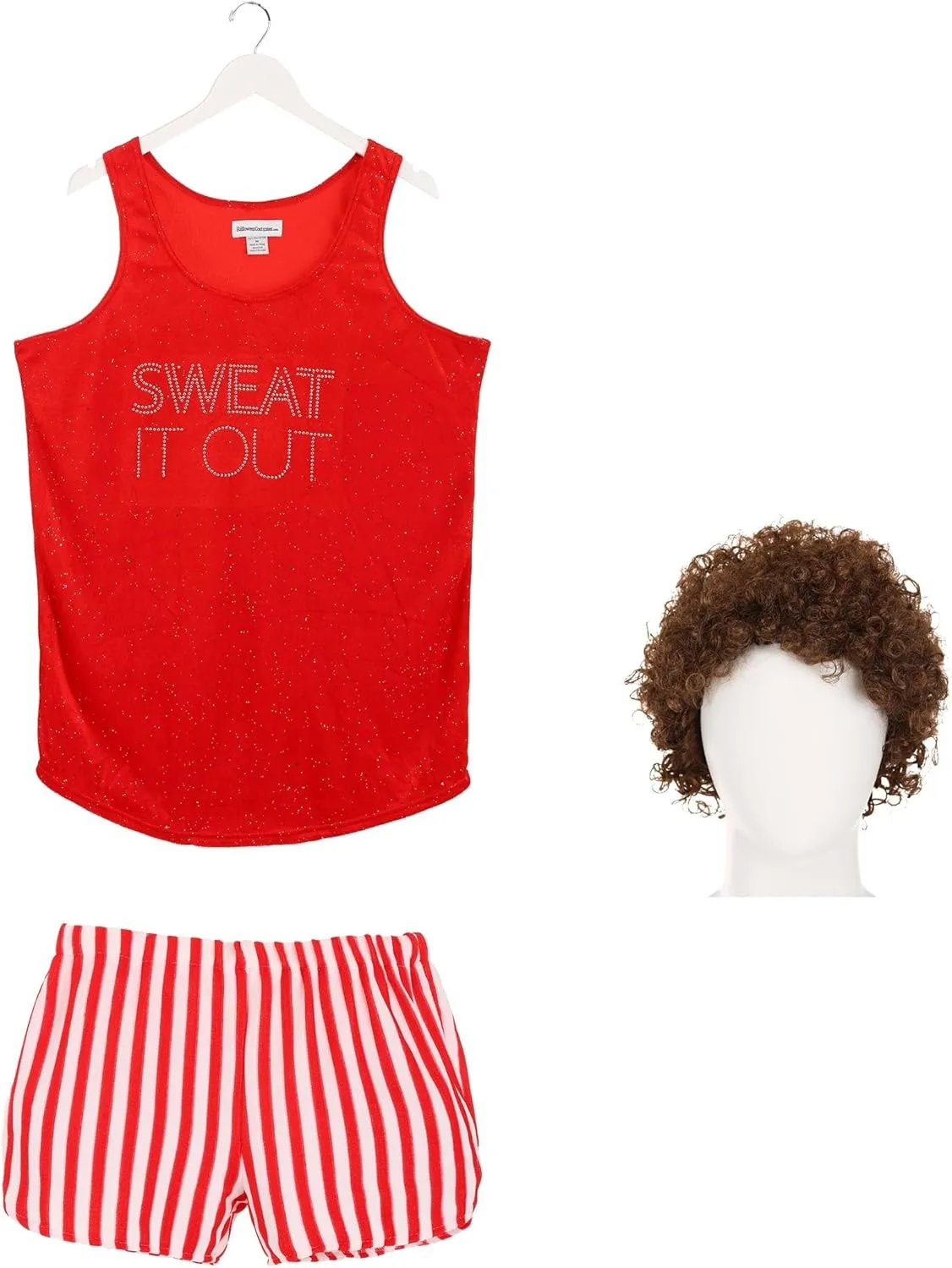 Richard Simmons Costume for Adults, Fitness Guru Outfit, Retro Workout Instructor Costume for Halloween Cosplay