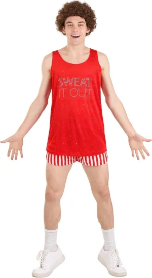 Richard Simmons Costume for Adults, Fitness Guru Outfit, Retro Workout Instructor Costume for Halloween Cosplay