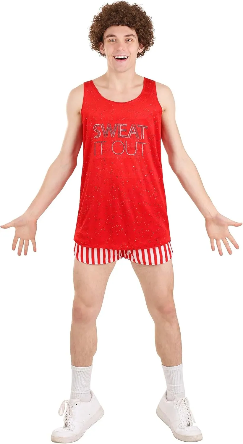 Richard Simmons Costume for Adults, Fitness Guru Outfit, Retro Workout Instructor Costume for Halloween Cosplay