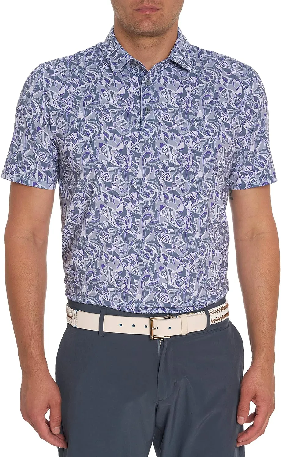 Robert Graham Men's Retro Club Short-Sleeve Knit Polo