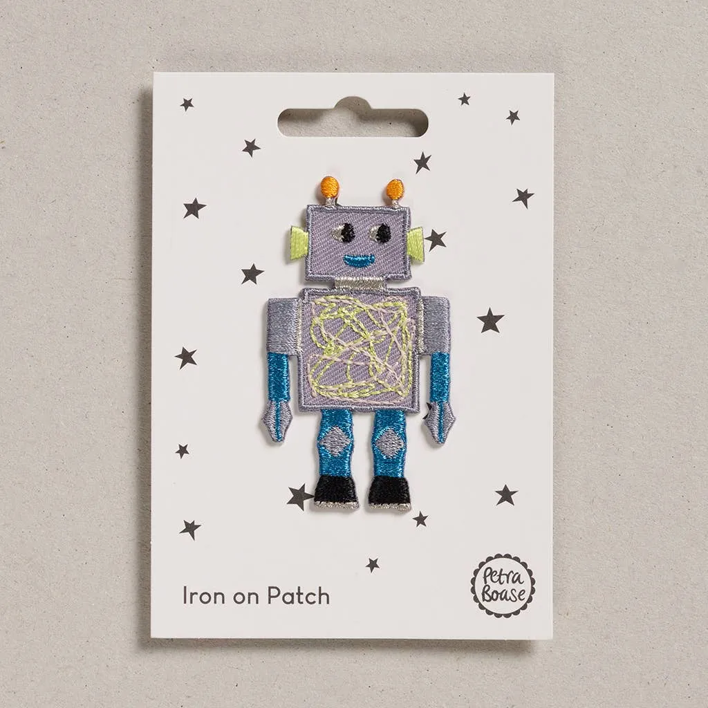 Robot Iron on Patch