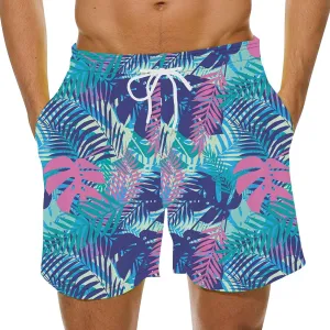 Sets for Men Summer Digital Print Drawstring Tie Elastic Waist Casual Fashion Beach Shorts Beach Shorts Swim Mens