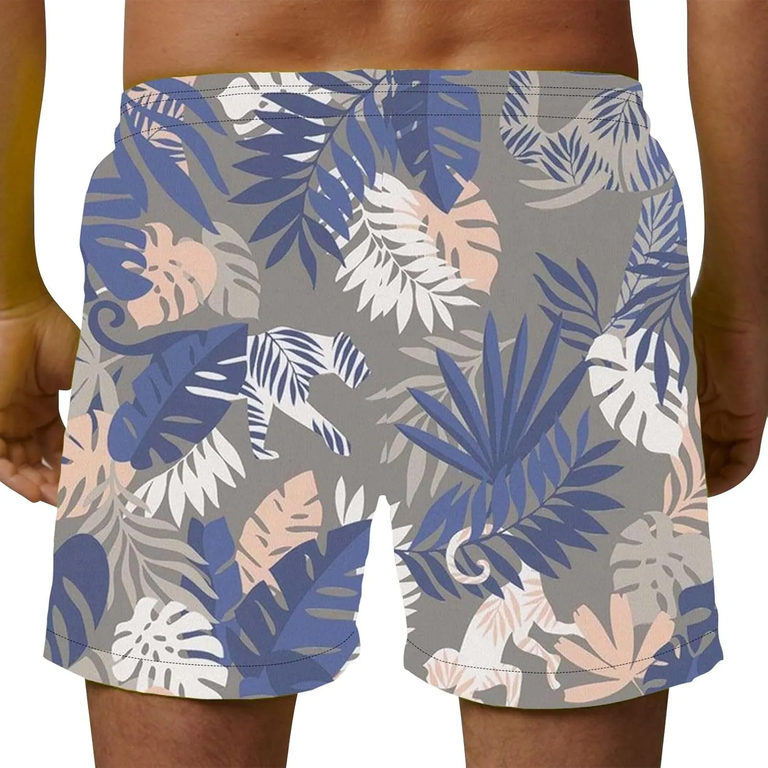 Sets for Men Summer Digital Print Drawstring Tie Elastic Waist Casual Fashion Beach Shorts Beach Shorts Swim Mens