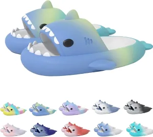 Shark Slides Shark Slippers, Summer Beach Slippers Indoor Slippers Bathroom Slippers Lightweight Non-slip Sandals for Women and Men