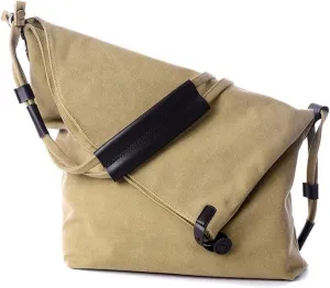 Shoulder Bag High Capacity Leisure Canvas Shoulder Bags for Women Stylish Crossbody Handbags for Travel and Daily Use(Beige)