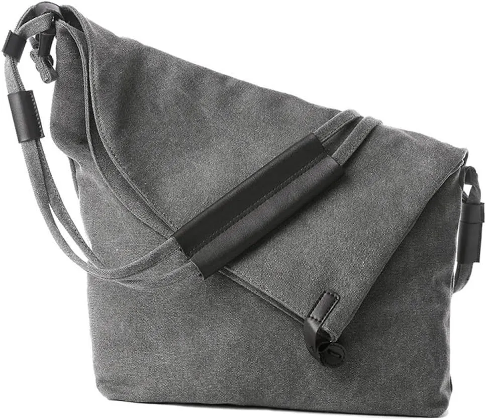 Shoulder Bag High Capacity Leisure Canvas Shoulder Bags for Women Stylish Crossbody Handbags for Travel and Daily Use(Gray)
