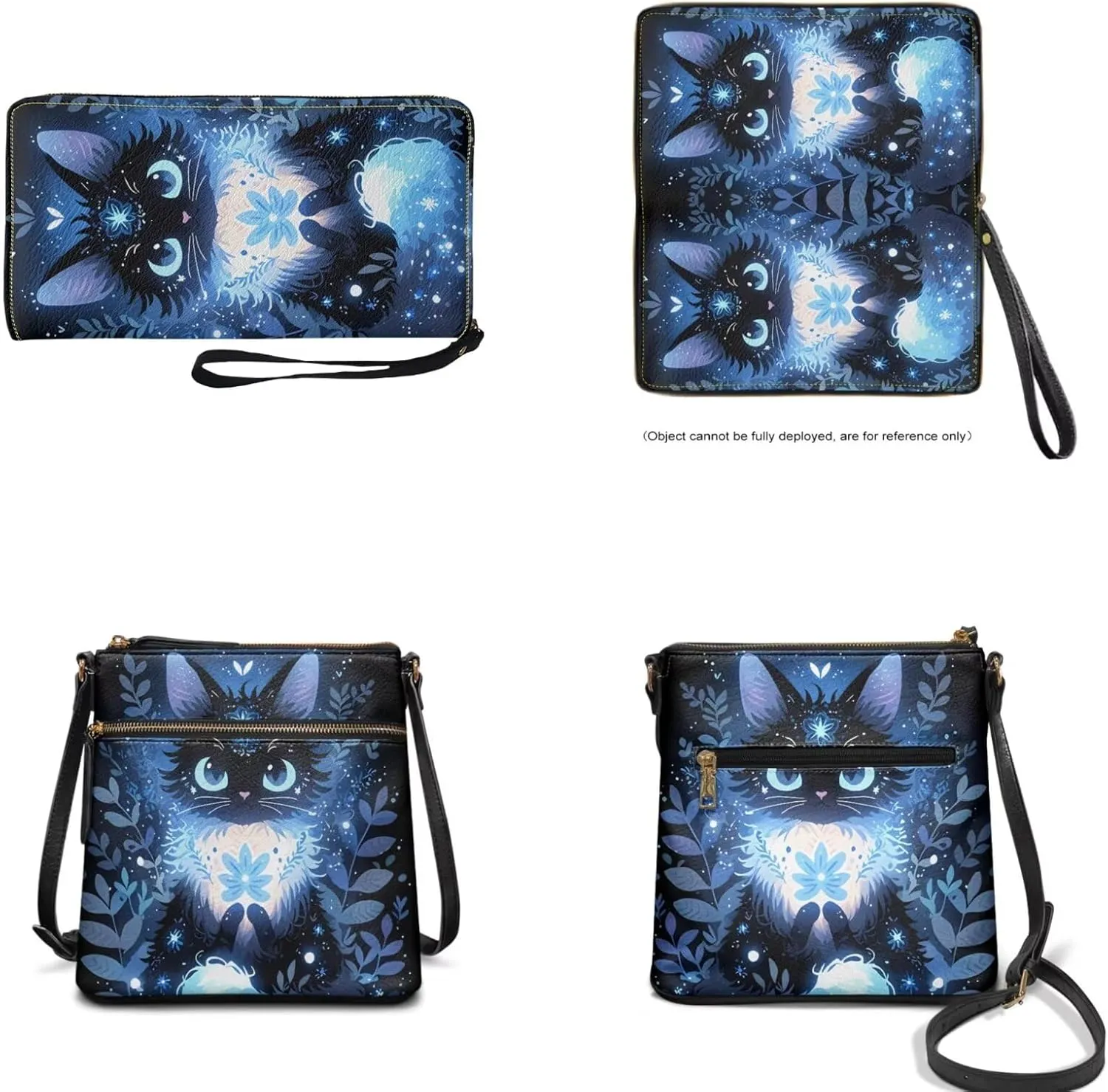 Shoulder Wallet 2Pcs, Leather Shoulder Bags & Belt Wallet with Ribbon Set of 2 Lightweight for Travel & Shopping