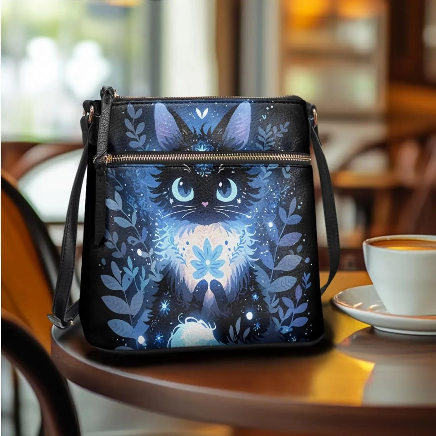 Shoulder Wallet 2Pcs, Leather Shoulder Bags & Belt Wallet with Ribbon Set of 2 Lightweight for Travel & Shopping