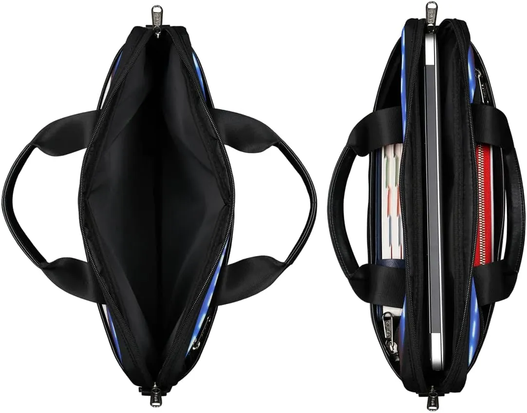 Soccer Ball Laptop Shoulder Messenger Bag Waterproof Laptop Briefcase with Handle and Padded Strap Case Sleeve