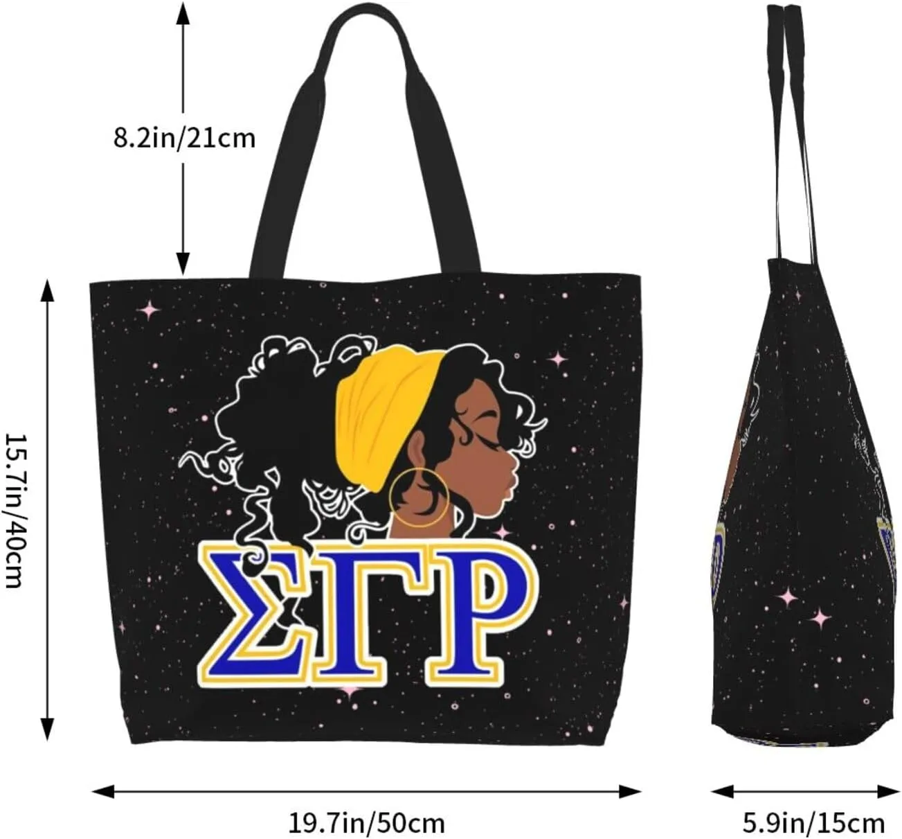 Sorority Tote Bag Sorority Gifts for Women 1922 Reusable Fashion Beach Bag Large Shoulder Shopping Bag