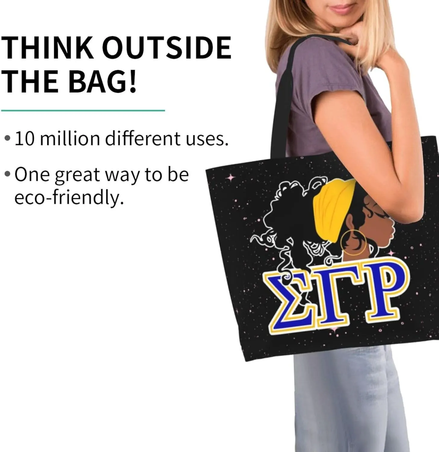 Sorority Tote Bag Sorority Gifts for Women 1922 Reusable Fashion Beach Bag Large Shoulder Shopping Bag