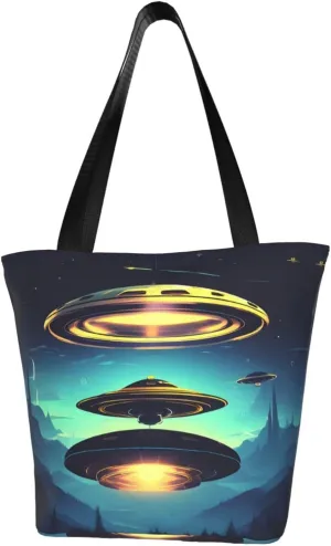 Spacecraft descend Women's Fashion Single Shoulder Handbags, Suitable for Weekend Travel Shopping Single Shoulder Bag Crossbody Shoulder Bag