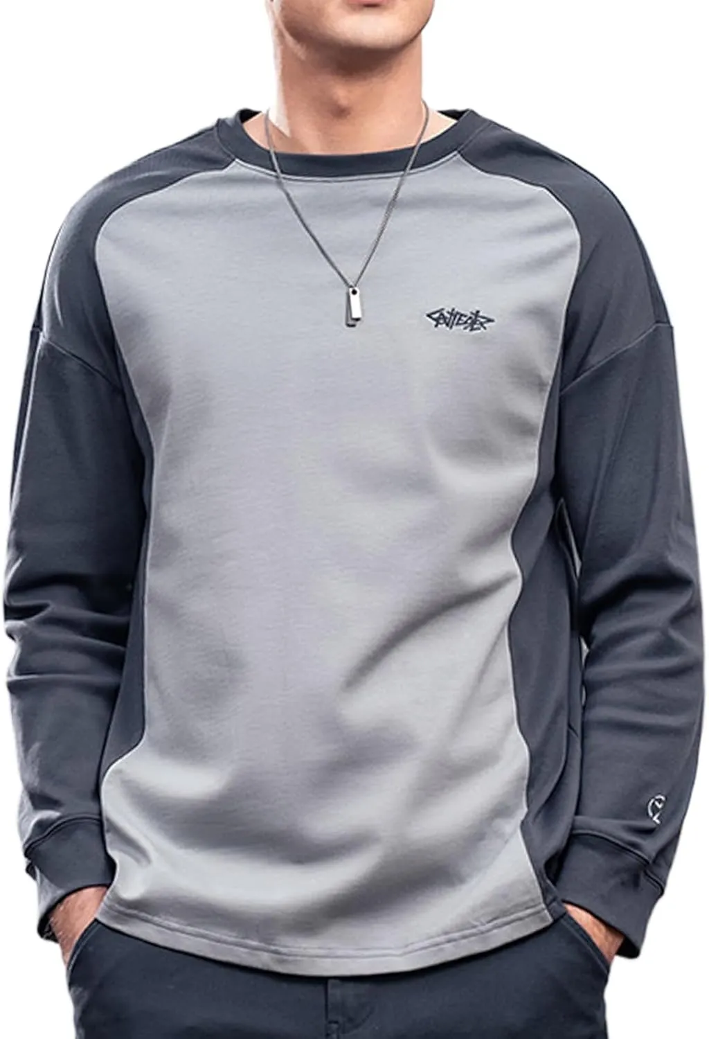 Striped Long Sleeved T-Shirt for Men Spring Casual T-Shirt for Men Retro Autumn Pullover Stripe tee Shirt