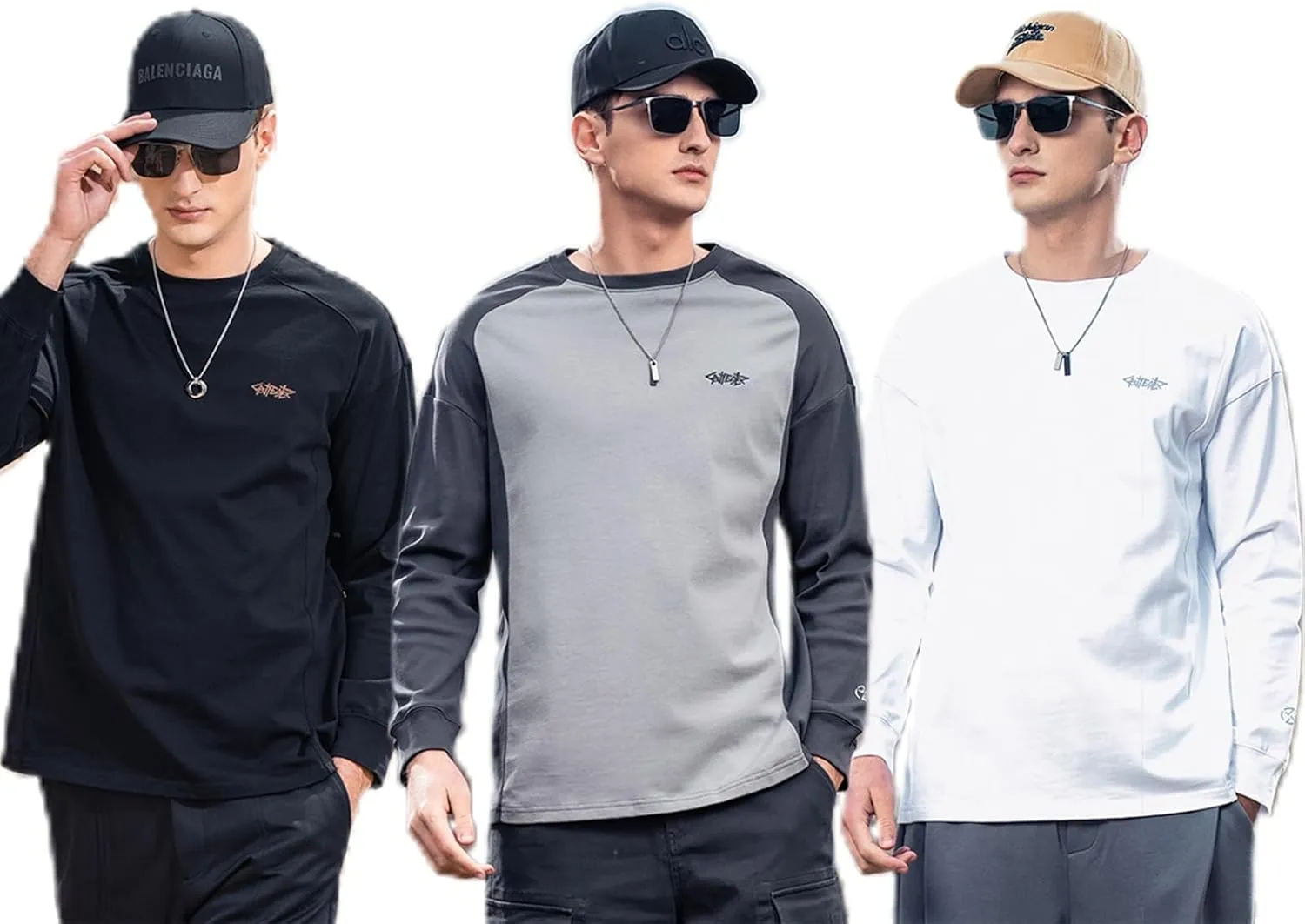 Striped Long Sleeved T-Shirt for Men Spring Casual T-Shirt for Men Retro Autumn Pullover Stripe tee Shirt