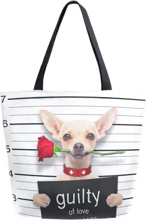 Stylish Print Extra Large Shoulder Tote Bag for Beach Travel Weekender Gym Grocery Shopping