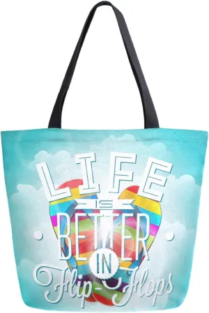 Stylish Print Extra Large Shoulder Tote Bag for Beach Travel Weekender Gym Grocery Shopping…