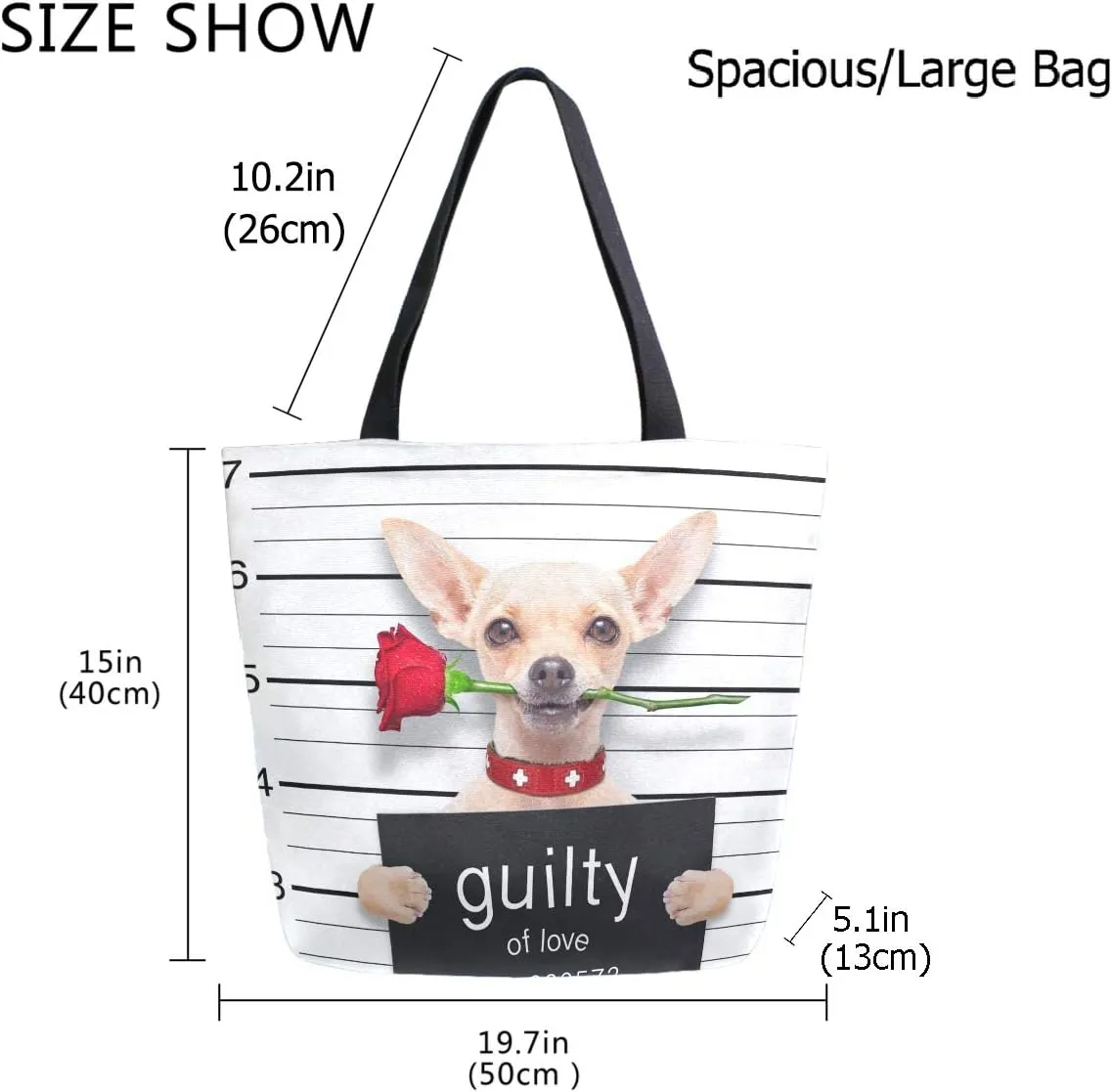 Stylish Print Extra Large Shoulder Tote Bag for Beach Travel Weekender Gym Grocery Shopping