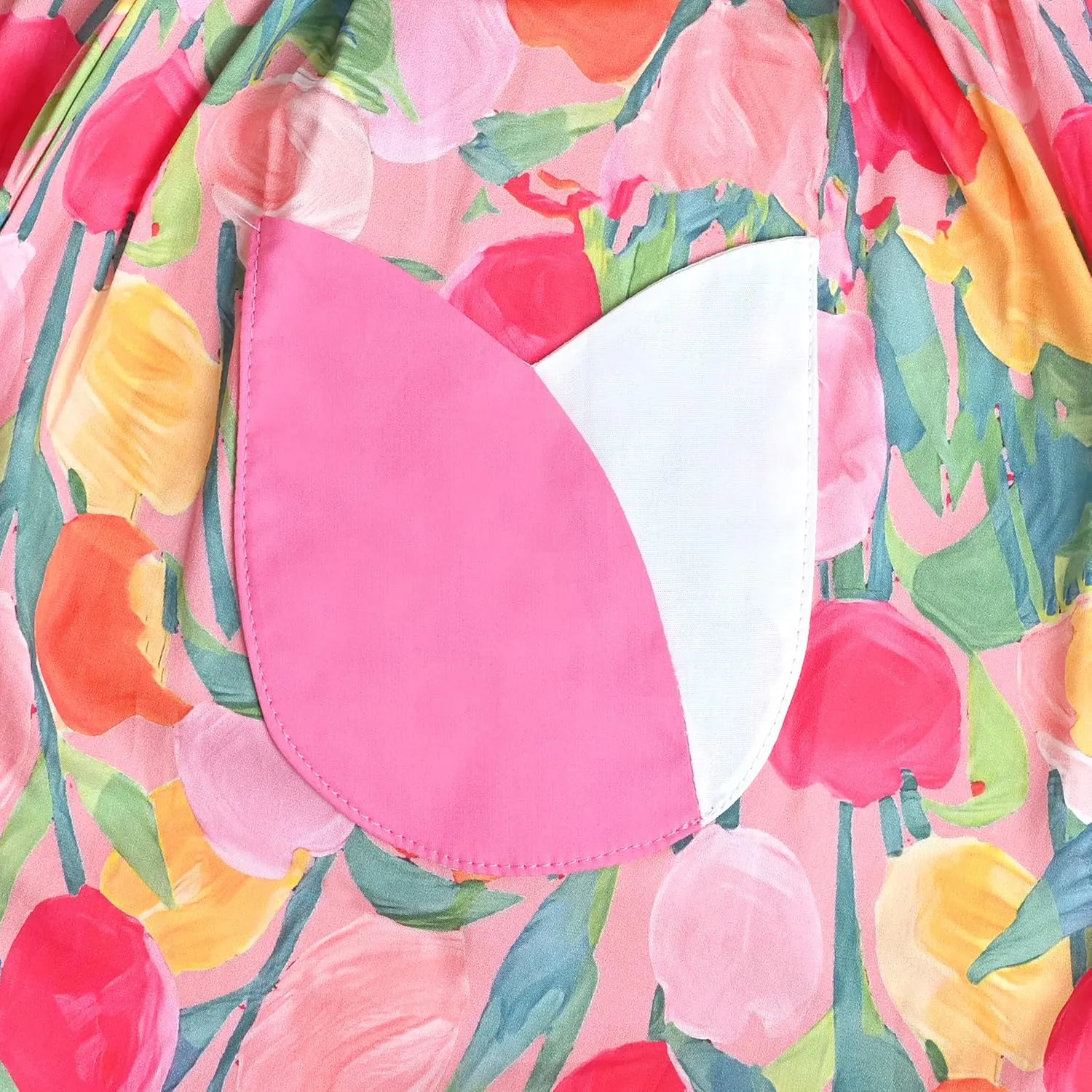 Sunny Fashion Girls Dress Blue Flower Print