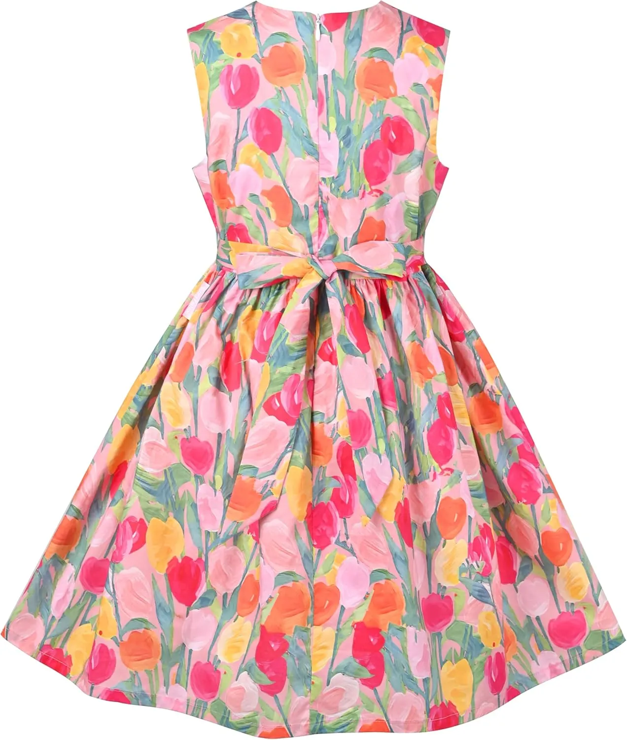 Sunny Fashion Girls Dress Blue Flower Print