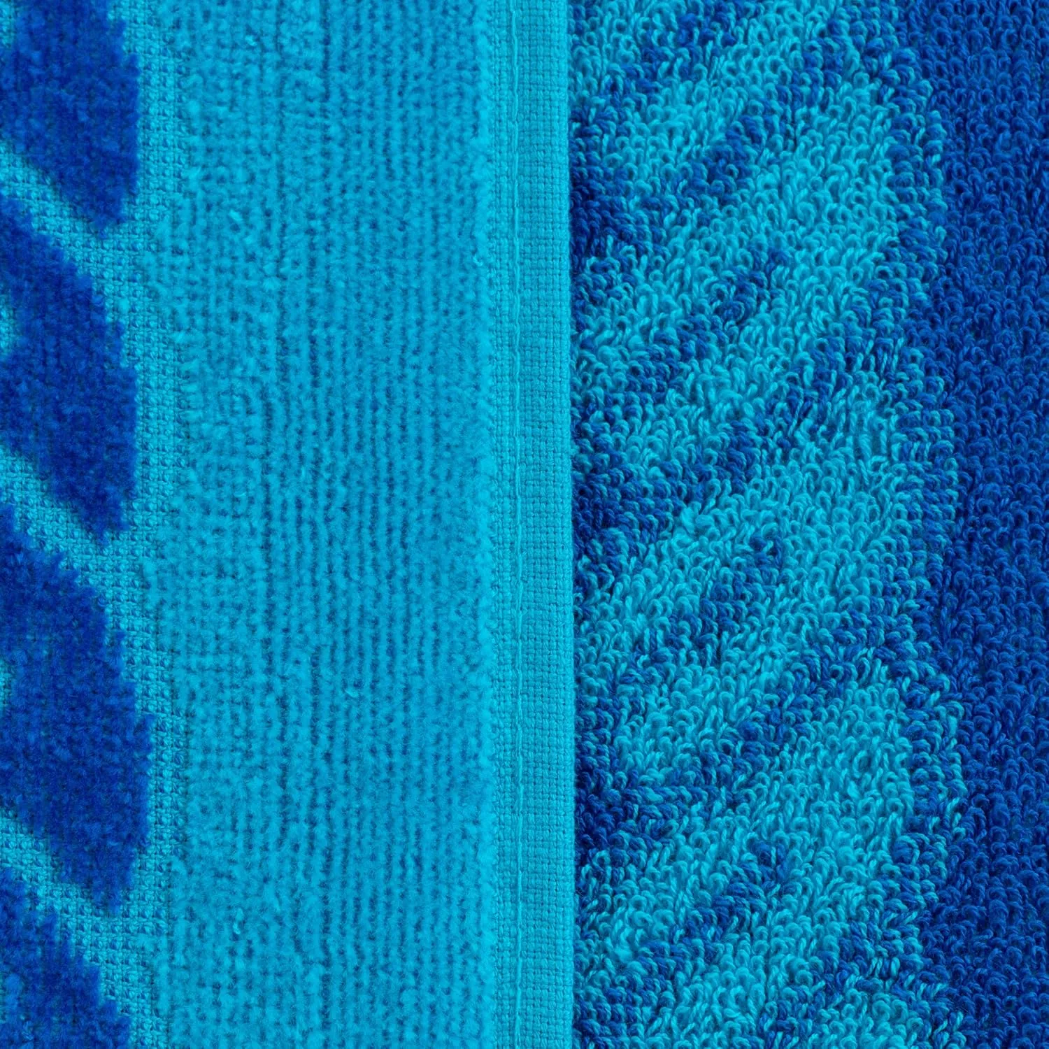 Superior Cotton Beach Towels, Nautical Towel for Kids, Adults, Pool, Swimming, Travel, Vacation, Quick Dry, Shower, Bathroom, Home Basics, Fisherman Anchor Collection, 34" x 64", Blue/Teal, 2 Piece