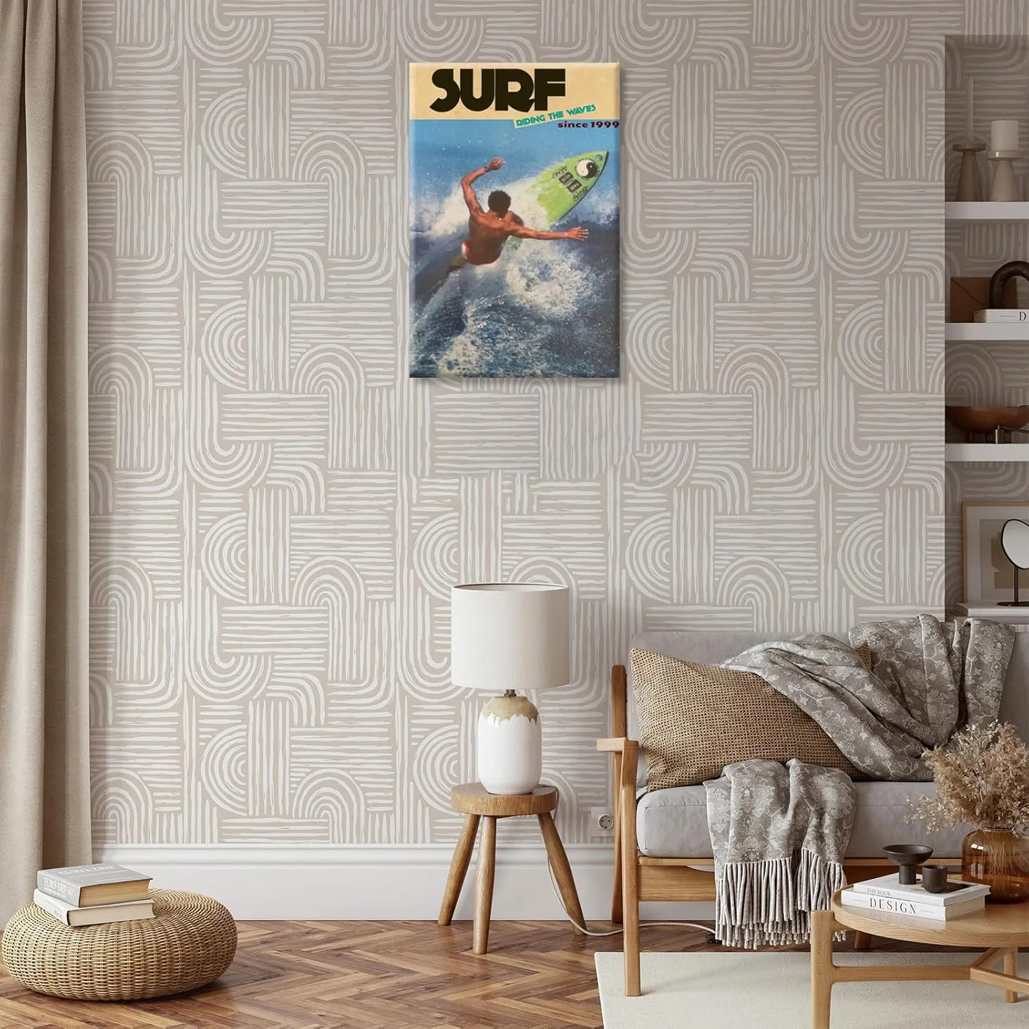 Surf Poster Surf Wall Art Coastal Beach Summer Surf Gallery Wall Poster Master Surfboards Fashion Surfboard Print Surfing Beach Scene Artwork For Living Room Canvas Wall Art 12x16in Framed