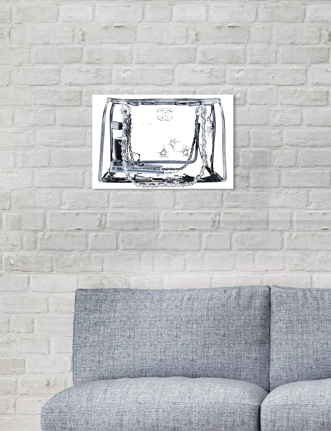 The Oliver Gal Artist Co. Fashion and Glam Wall Art Canvas Prints 'Coveted Spy Bag Mirror'