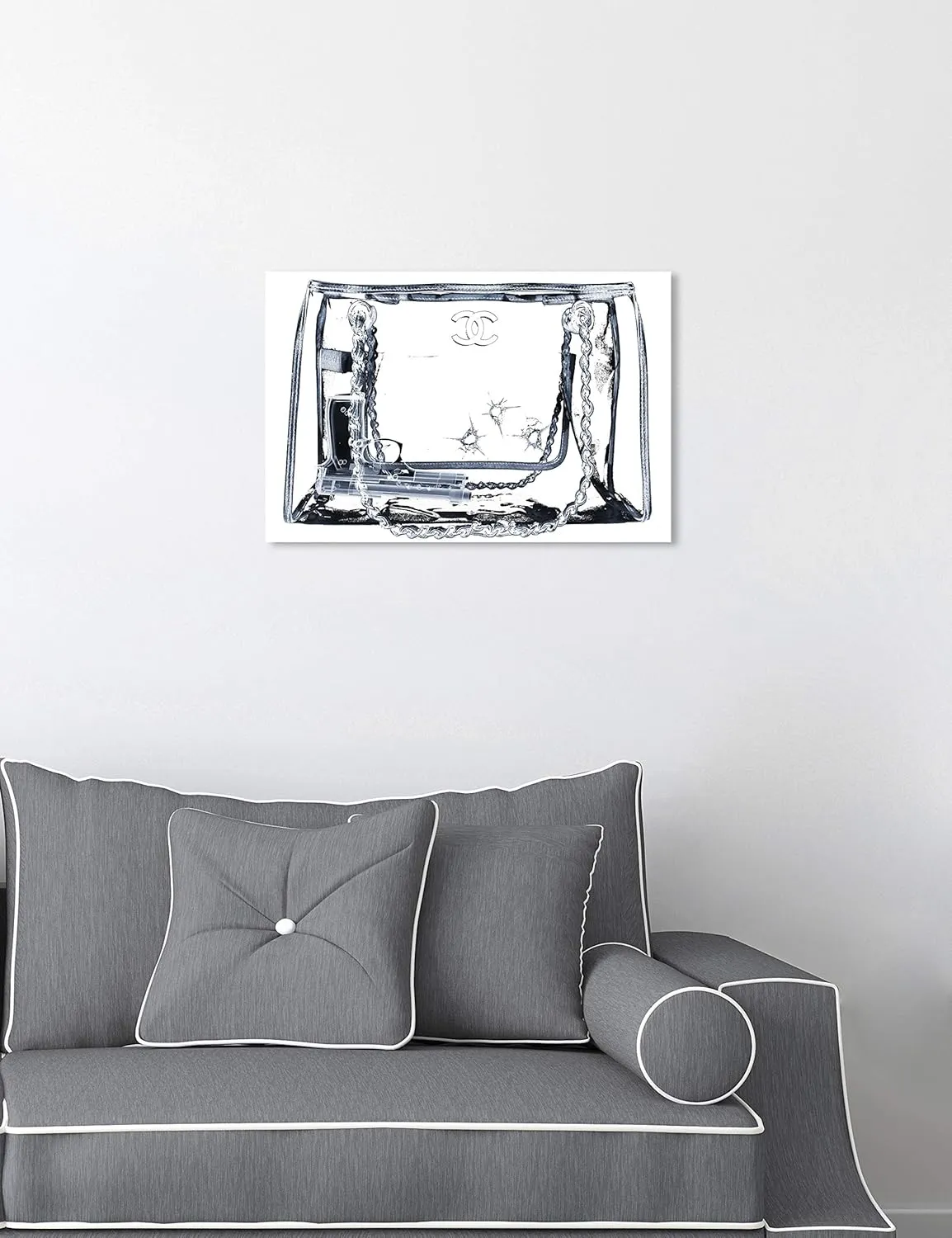 The Oliver Gal Artist Co. Fashion and Glam Wall Art Canvas Prints 'Coveted Spy Bag Mirror'