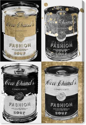 The Oliver Gal Artist Co. Fashion and Glam Wall Art Canvas Prints 'Fashion Soup Pop Art'