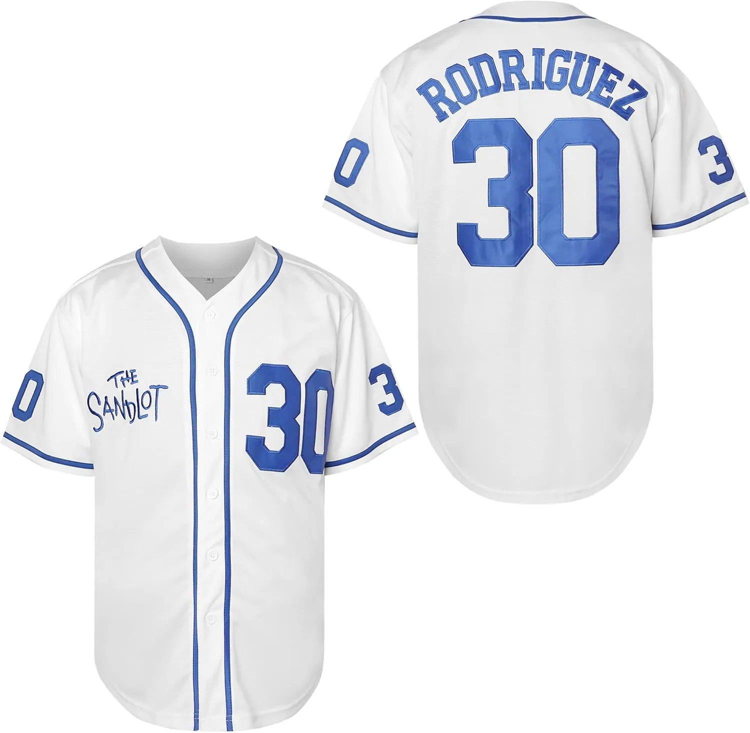 The Sandlot Benny Jersey The Jet Rodriguez Michael Squints Palledorous Alan Yeah-Yeah McClennan Movie Baseball Jersey