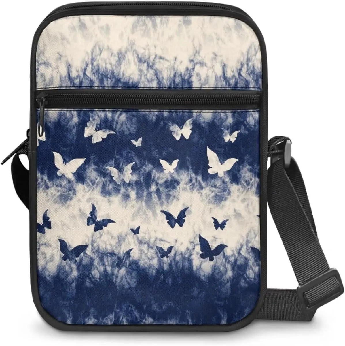 TODIYADDU Messenger Bag for Women Men Small Crossbody Purse with Adjustable Strap Travel Shoulder Bag Lightweight Handbags
