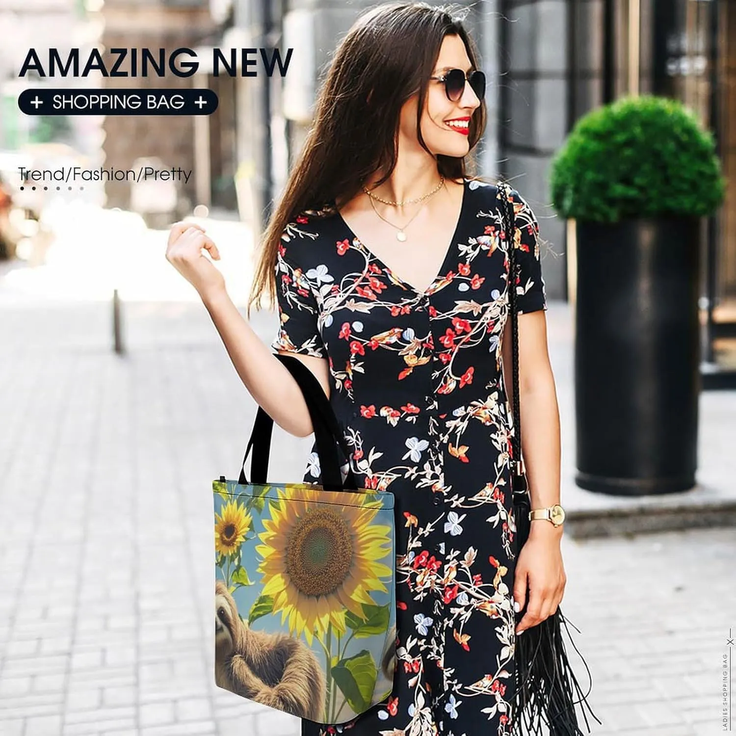 Tote Bag for Women Grocery Bag Winter House Foldable Shopping Bags Reusable Large Tote Bag
