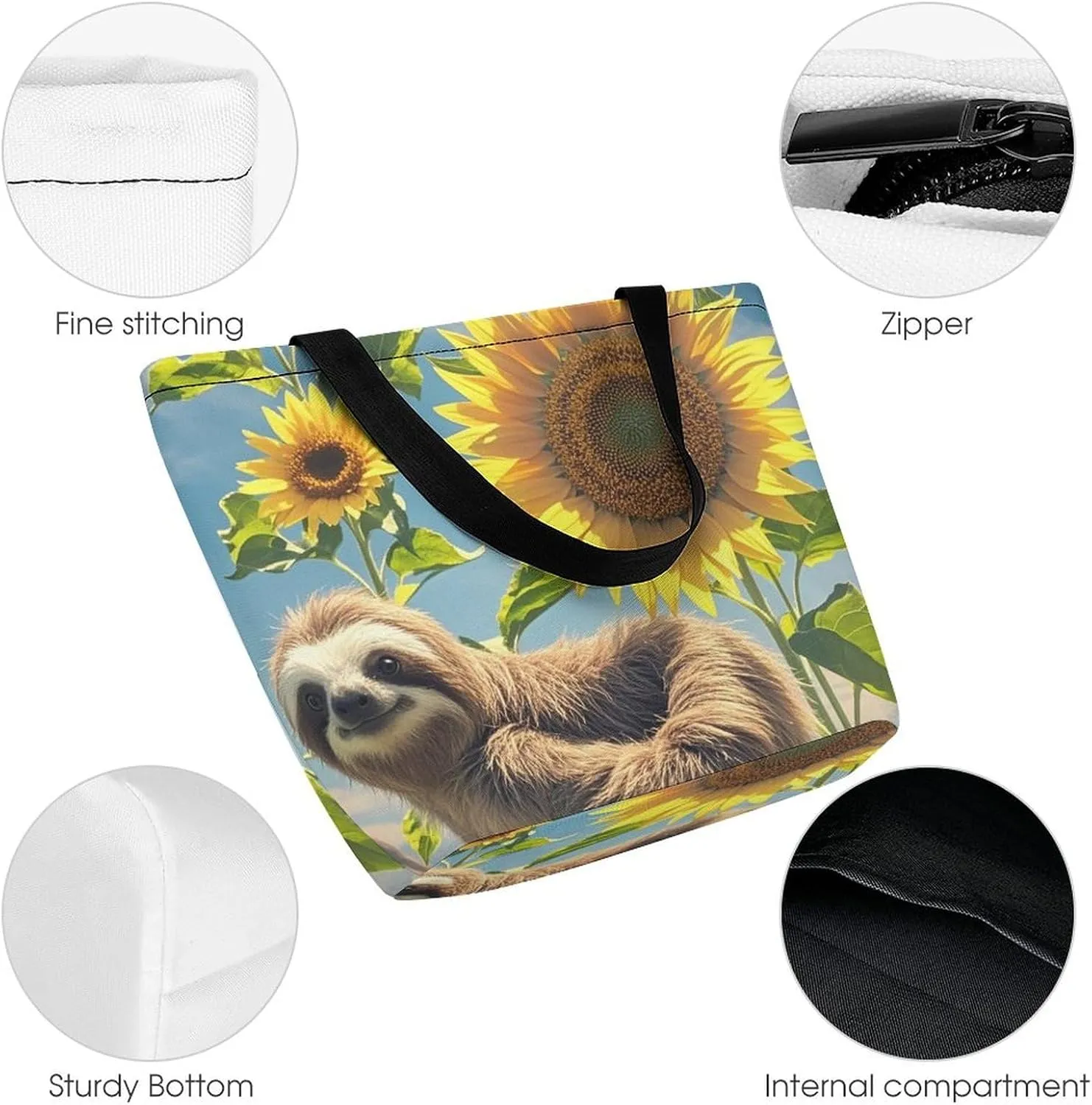 Tote Bag for Women Grocery Bag Winter House Foldable Shopping Bags Reusable Large Tote Bag