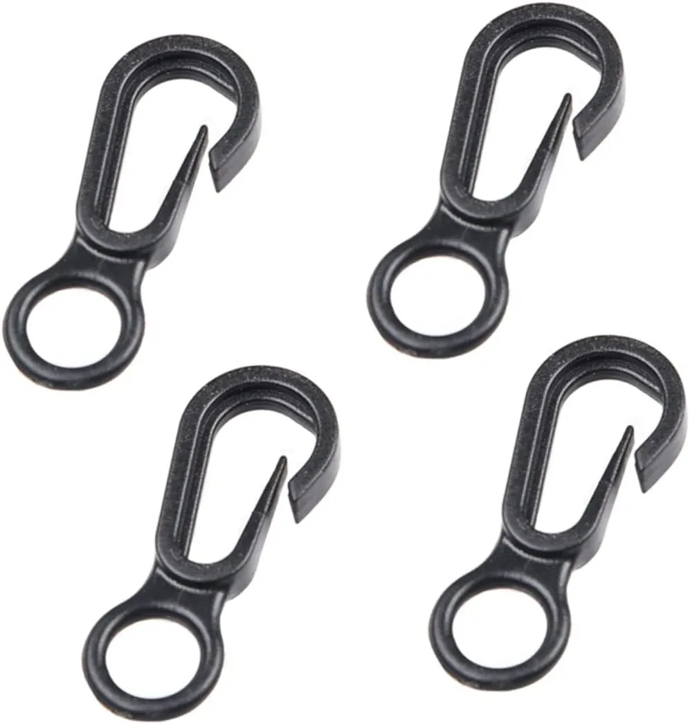 Totority 4pcs U-Shaped Aluminum Tent Stakes Beach Snowfield Camping Tent Pegs -up Accessories Rope Random Color