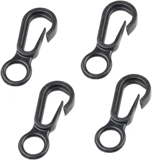 Totority 4pcs U-Shaped Aluminum Tent Stakes Beach Snowfield Camping Tent Pegs -up Accessories Rope Random Color