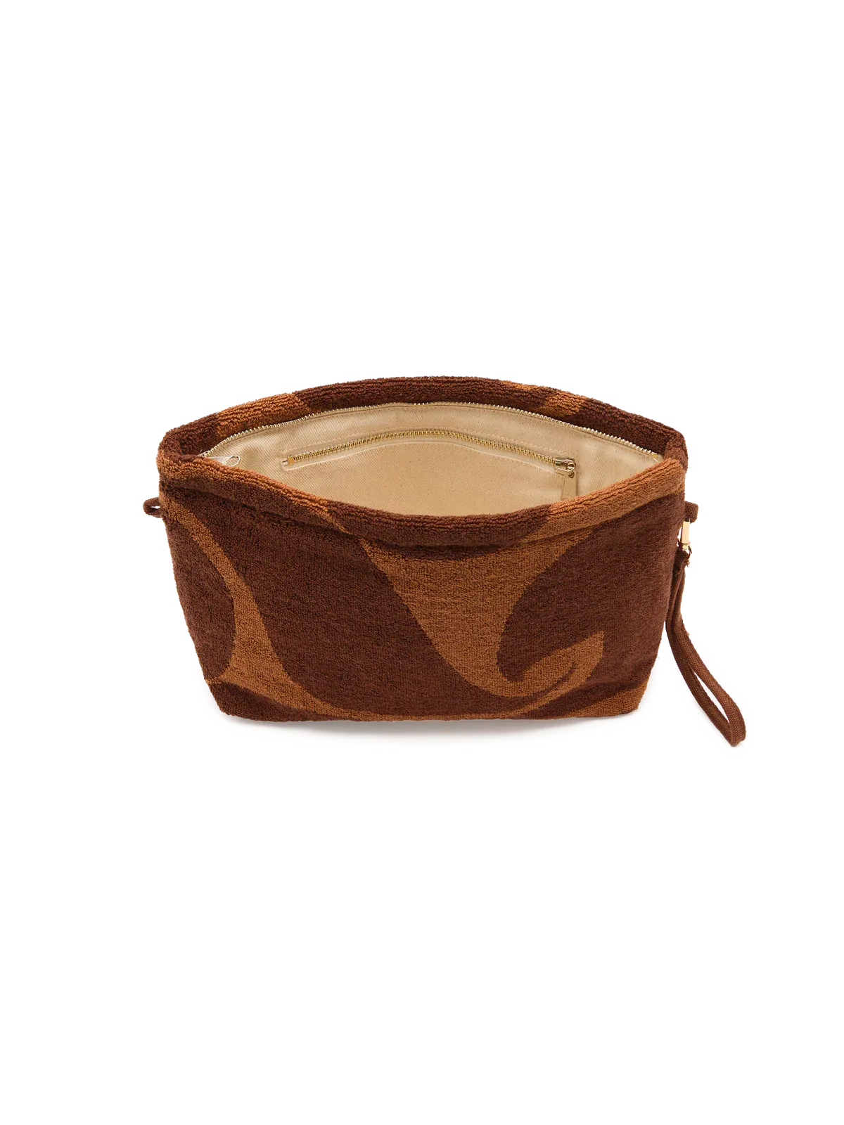 Towelling Pouch Wave Umber