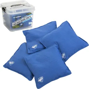 Triumph 4-Pack 16 oz. Canvas Duck Bean Bags with Tub (Blue)