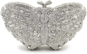 UMREN Women’s Elegant Butterfly Rhinestone Evening Bags Luxury Crystal Clutch Wedding Party Cocktail Handbag Purse