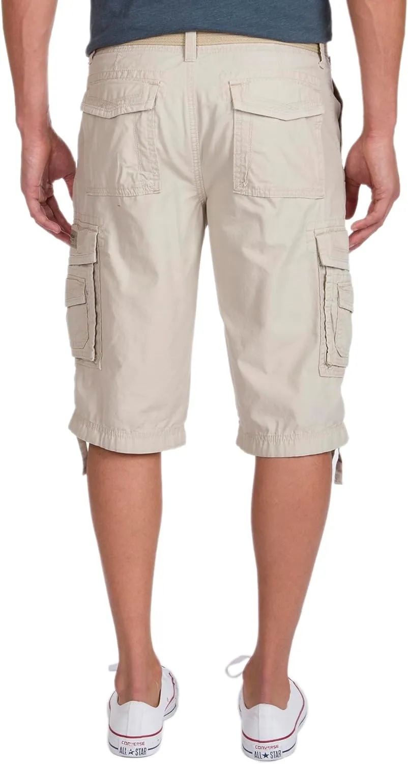 Unionbay Men's Cordova Belted Messenger Cargo Short - Reg and Big and Tall Sizes