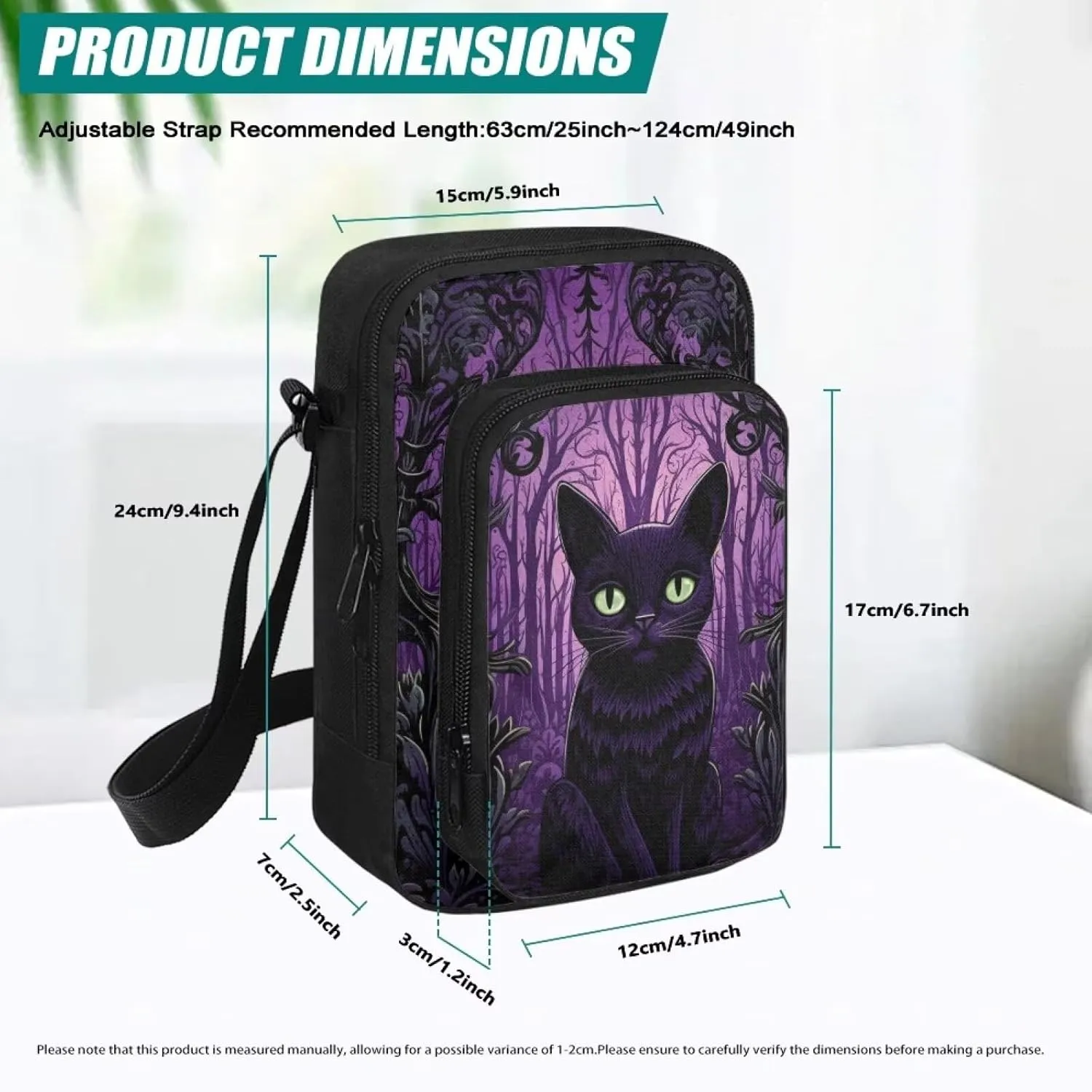 Uourmeti Crossbody Purse Bags for Women Travel Shoulder Bag Small Messenger Bag
