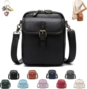 Urvash Crossbody Leather Bag for Women, Adjustable Shoulder Strap, Multi-Slot Multifunctional Large Capacity Bags