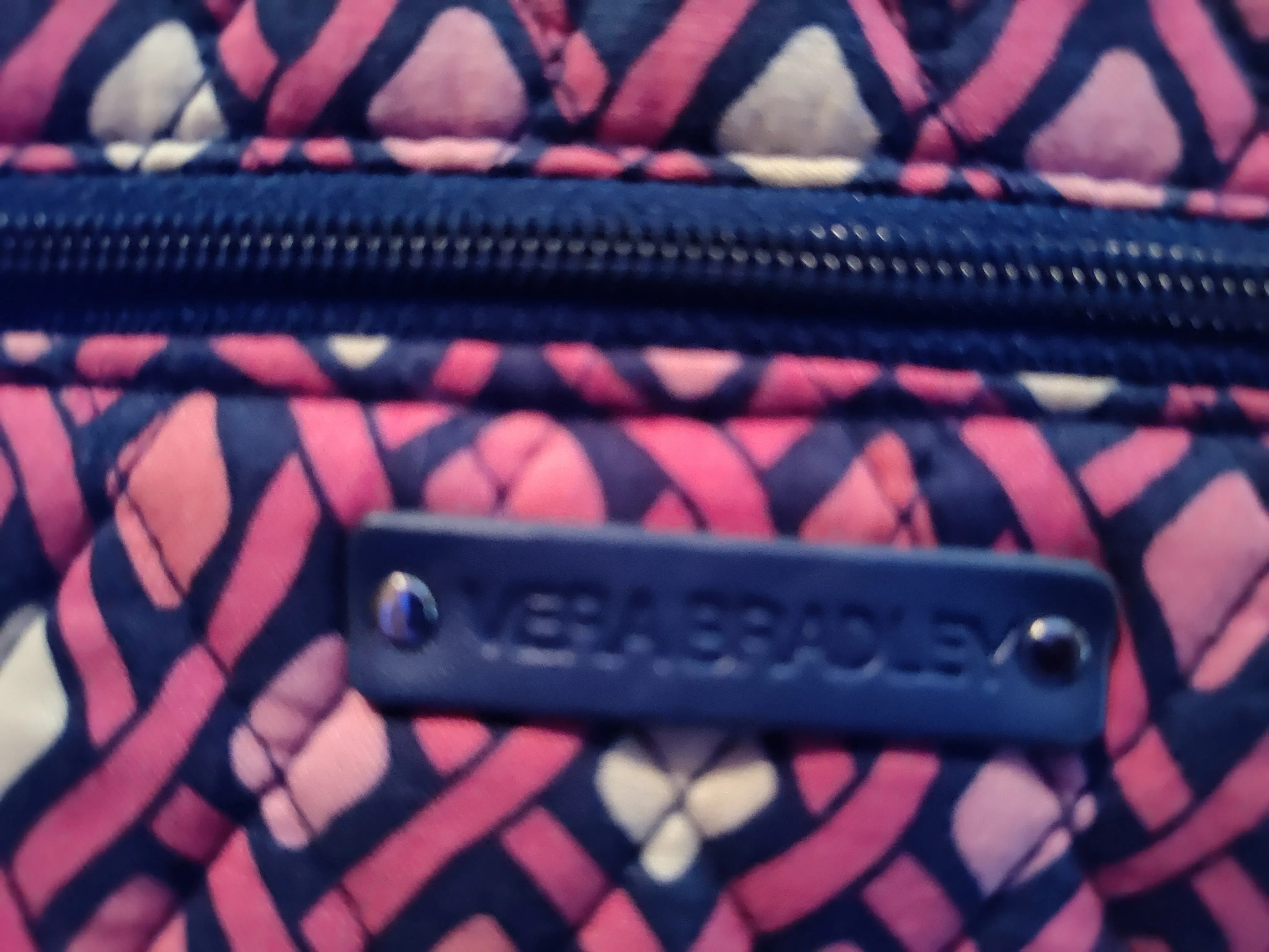 Vera Bradley Katalina Pink Diamond Hipster Crossbody Bag - preowned