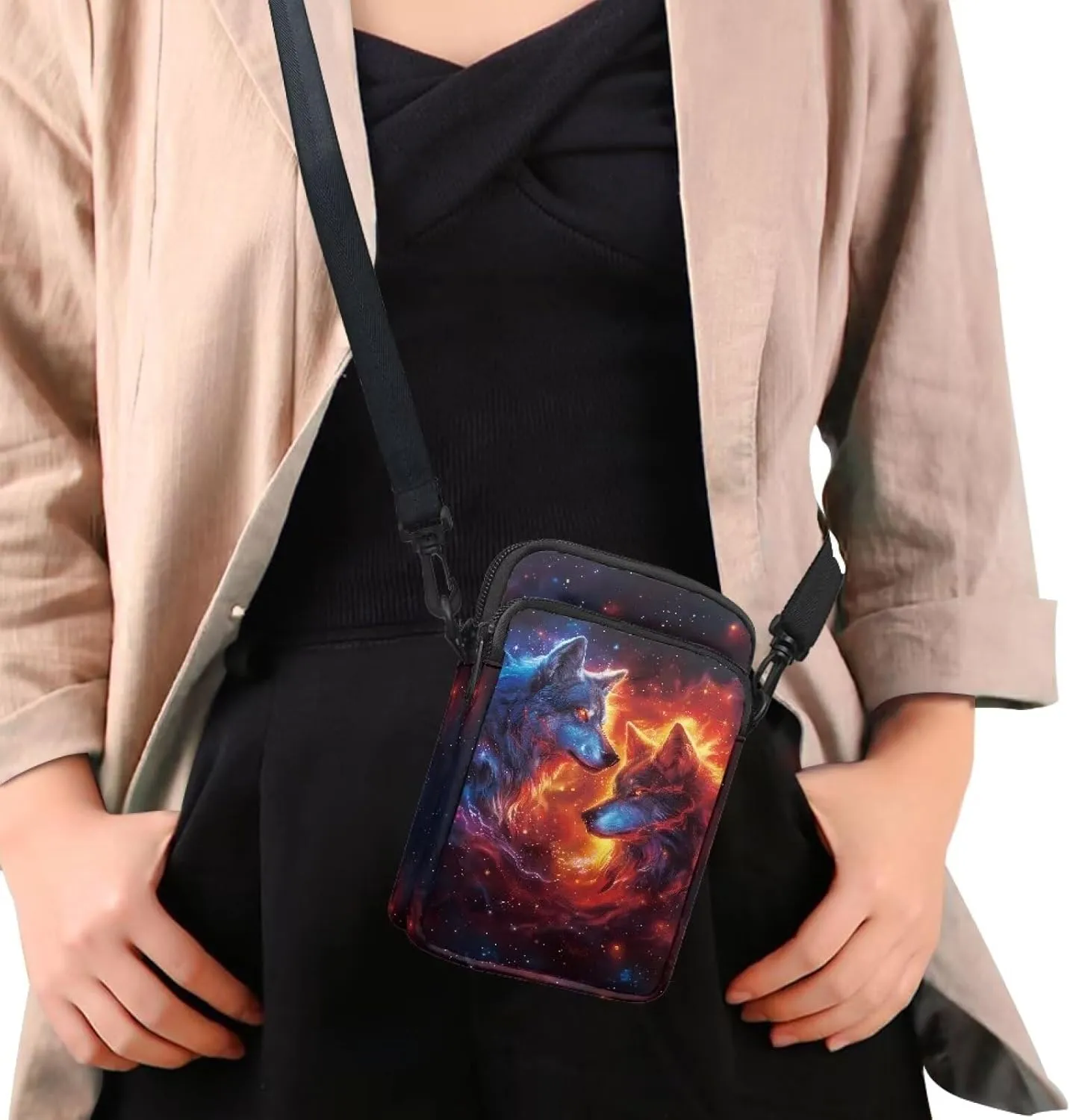 Vintage Crossbody Phone Bag for Women, Small Shoulder Purse and Handbag with Adjustable Strap