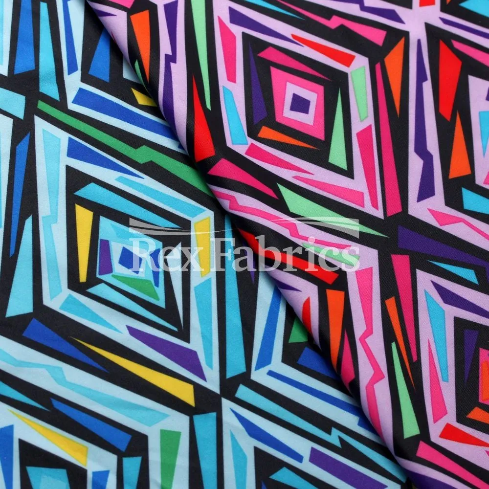 Vintage Diamond-Poly Spandex Print Tricot