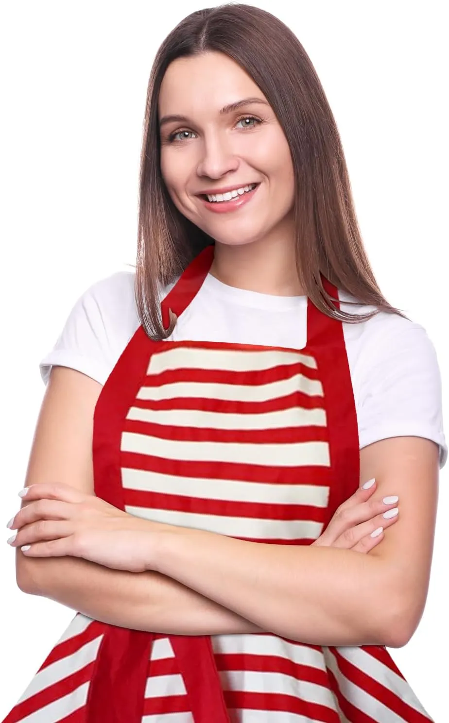 Violet Mist Cute Lovely Retro Aprons for Women Girls Ladies Sexy Vintage Aprons Christmas Apron Red Striped Vintage 50s Apron kawaii Cooking Kitchen Ruffle Apron for Housewife Waitress Mother's Gift