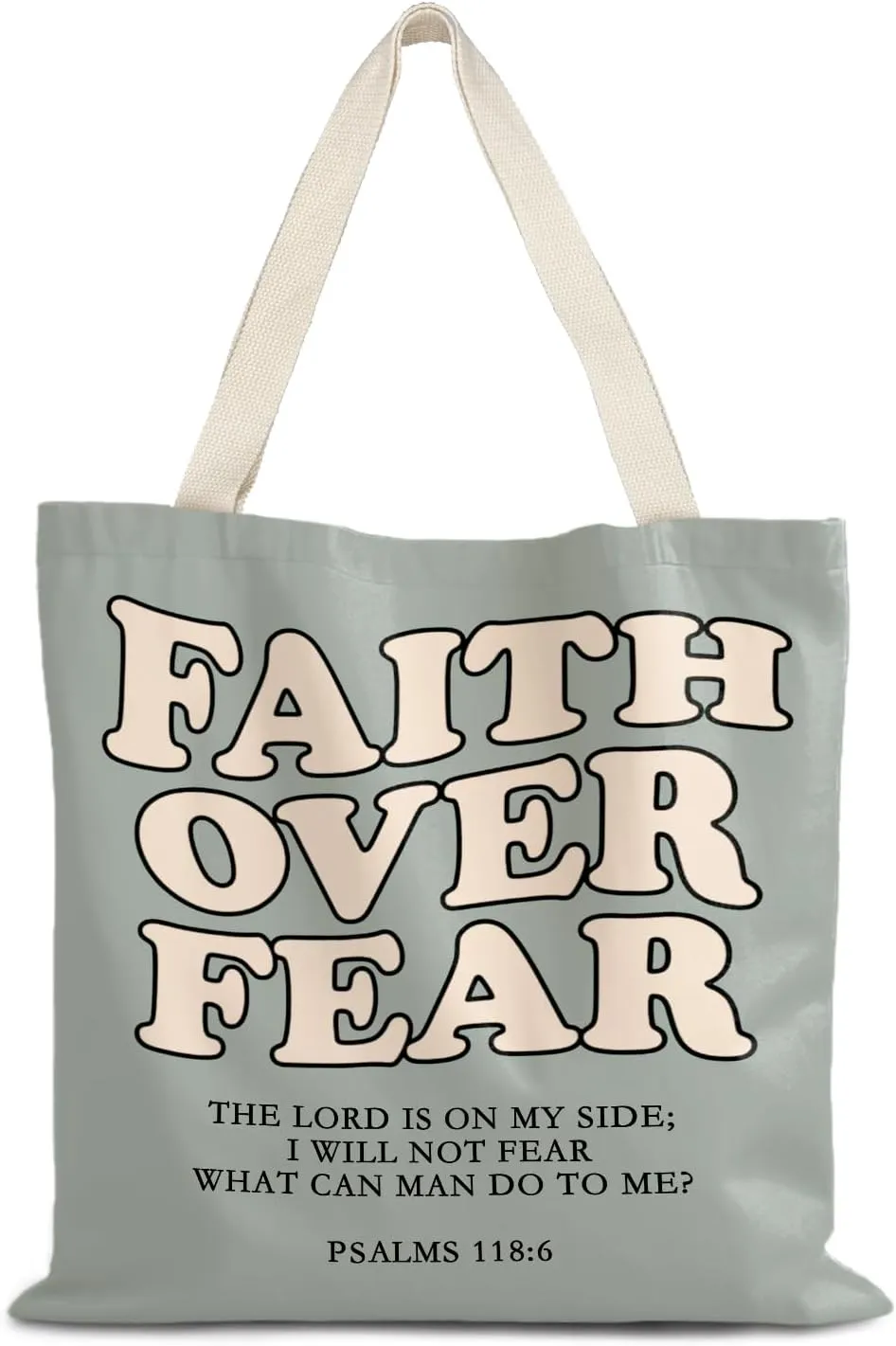 Walk by Faith Christian Canvas Tote Bags for Women, Christian Gifts for Women Faith, Bible Verse Gifts